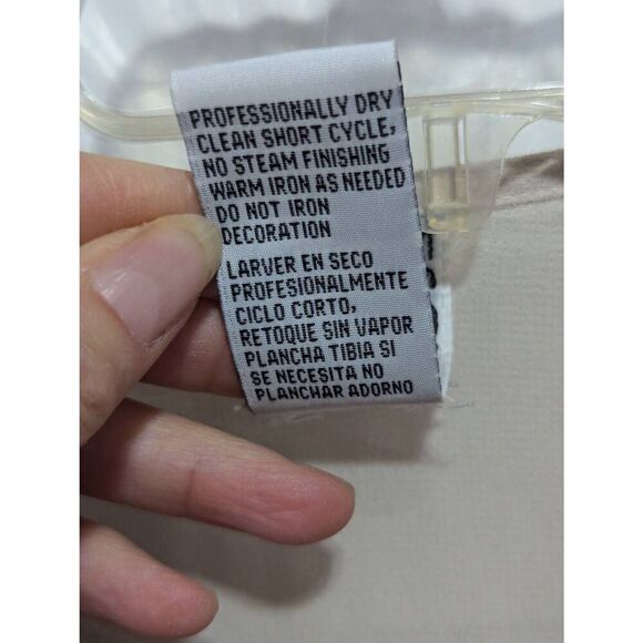 R & M Richards Karen Kwong Women's Beige Beaded 2Pc Formal Dress & Jacket Size 1 - Picture 9 of 10